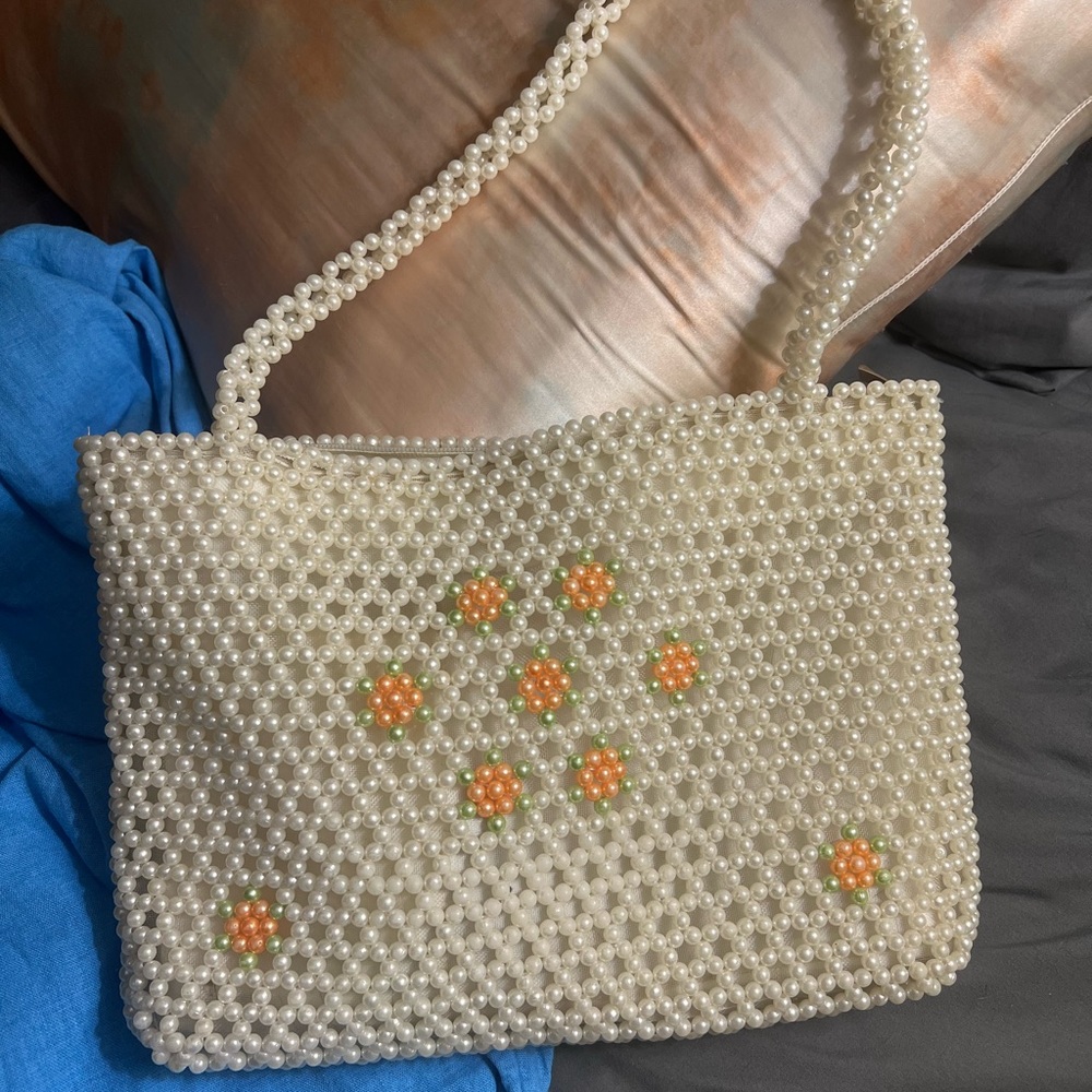 Beaded Flower Purse